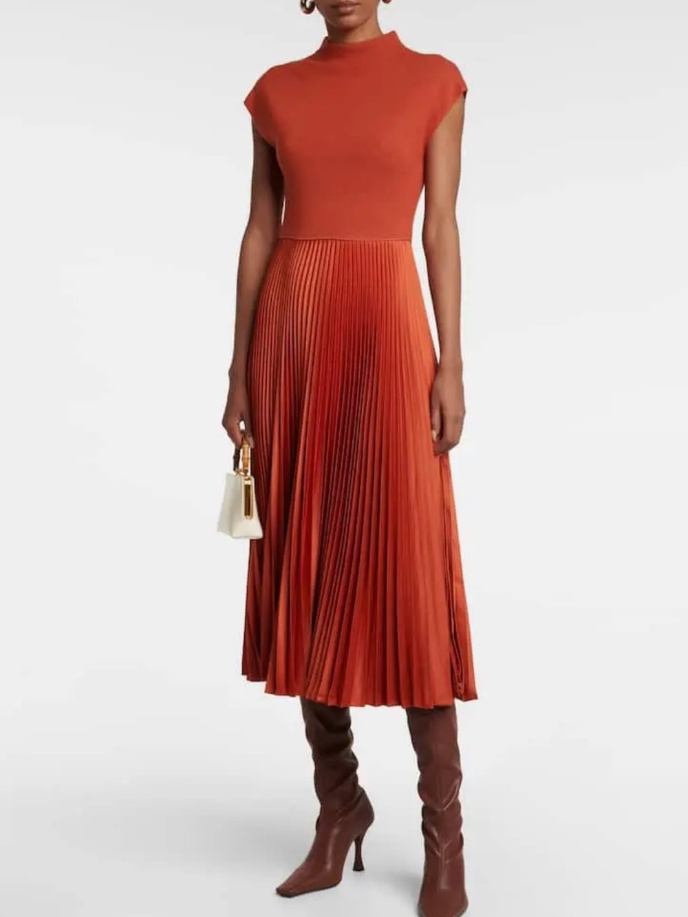 RALPH LAUREN Pleated Midi Dress Size XXL